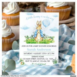 A Little Bunny Baby Shower Invitation
