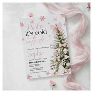 Baby it's Cold Outside Invitation, Baby Shower Invitation
