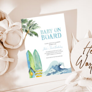 Baby On Board Baby Shower Invitation