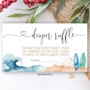 Baby on Board Diaper raffle Request Enclosure Card