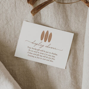 Baby on Board Surfboard Display Shower Enclosure Card