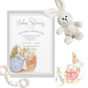Beatrix Potter Gender Neutral Baby Shower Invitation