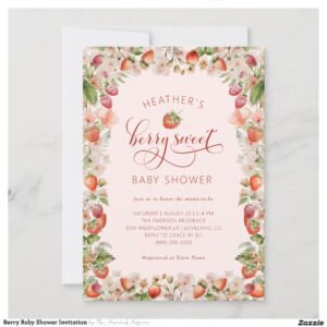 Berry Baby Shower Invitation