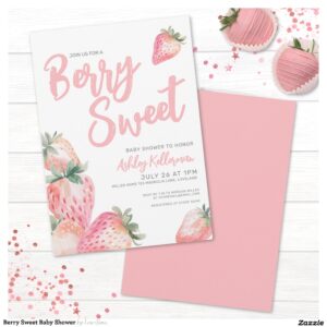 Berry Sweet Baby Shower Invitation