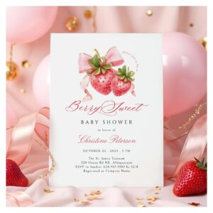 Berry Sweet Baby Shower Invitation