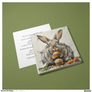Bunny Birthday Invitation