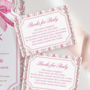 Coquette Love Shack Baby Shower Books For Baby Enclosure Card
