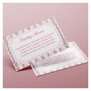 Coquette Love Shack Baby Shower Display Shower Enclosure Card