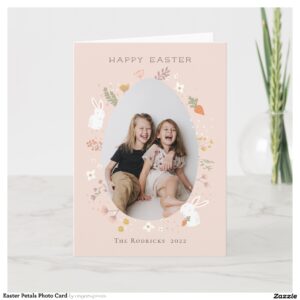 Easter Petals Photo Card