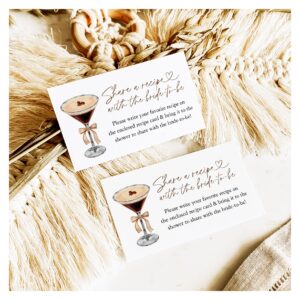 Espresso Martini Love Is Brewing Recipe Request Enclosure Card