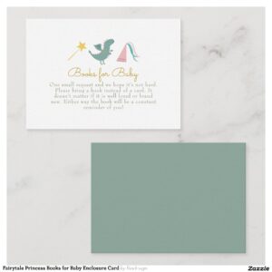 Fairytale Princess Books for Baby Enclosure Card