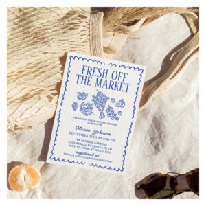 Fresh Off The Market Bridal Shower, Farmers Market Invitation