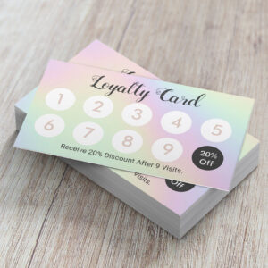 Holographic Pastel Beauty Salon Spa Loyalty