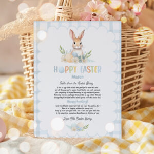 Kids Personalized Letter From The Easter Bunny Invitation