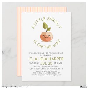 Little Sprout Baby Shower Invitation