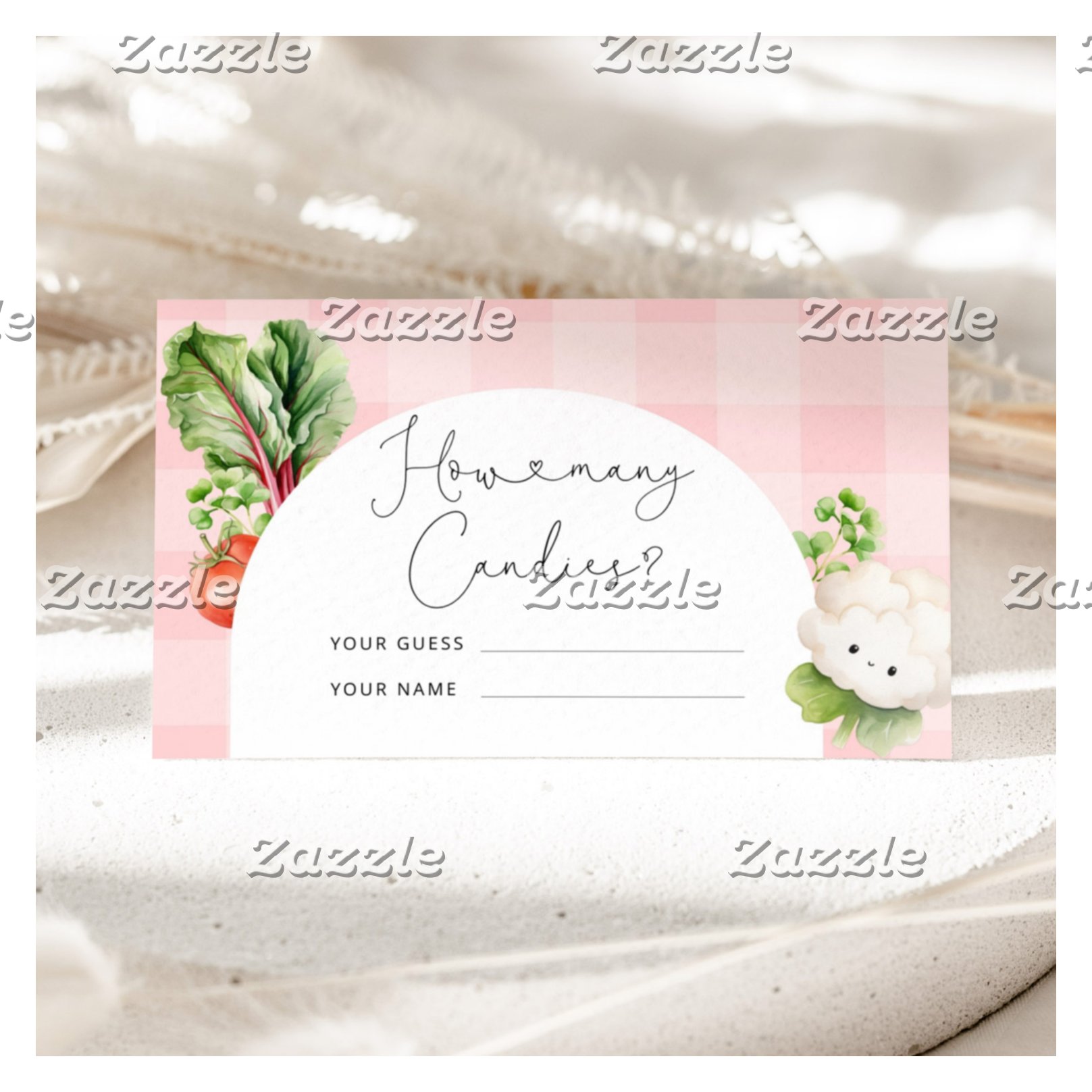 Locally grown baby how many candies in the jar enclosure card