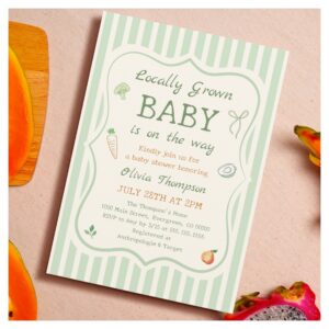 Locally Grown Baby Shower Invitation