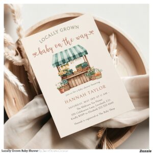 Locally Grown Baby Shower Invitation