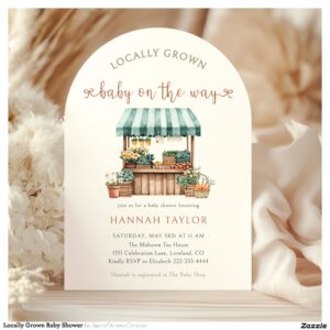 Locally Grown Baby Shower Invitation