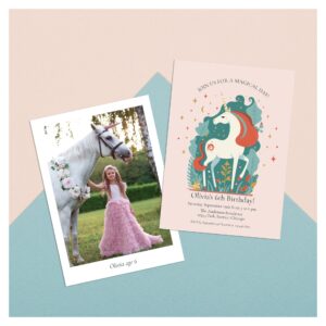Magical Unicorn Birthday Invitation