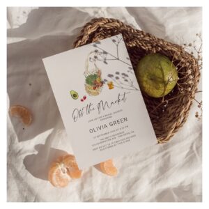 Off The Market Boho Script Bridal Shower Invitation