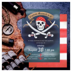 Pirate Birthday Party Invitation
