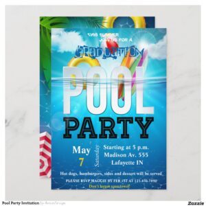 Pool Party Invitation