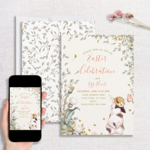 Rustic Easter Egg Hunt & Celebration Invitation