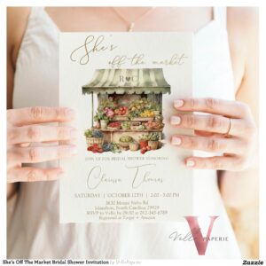 She's Off The Market Bridal Shower Invitation