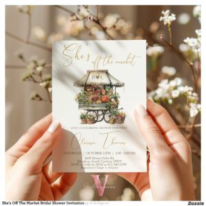 She's Off The Market Bridal Shower Invitation