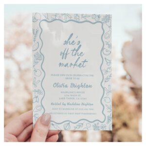 She's Off The Market Bridal Shower Invitation