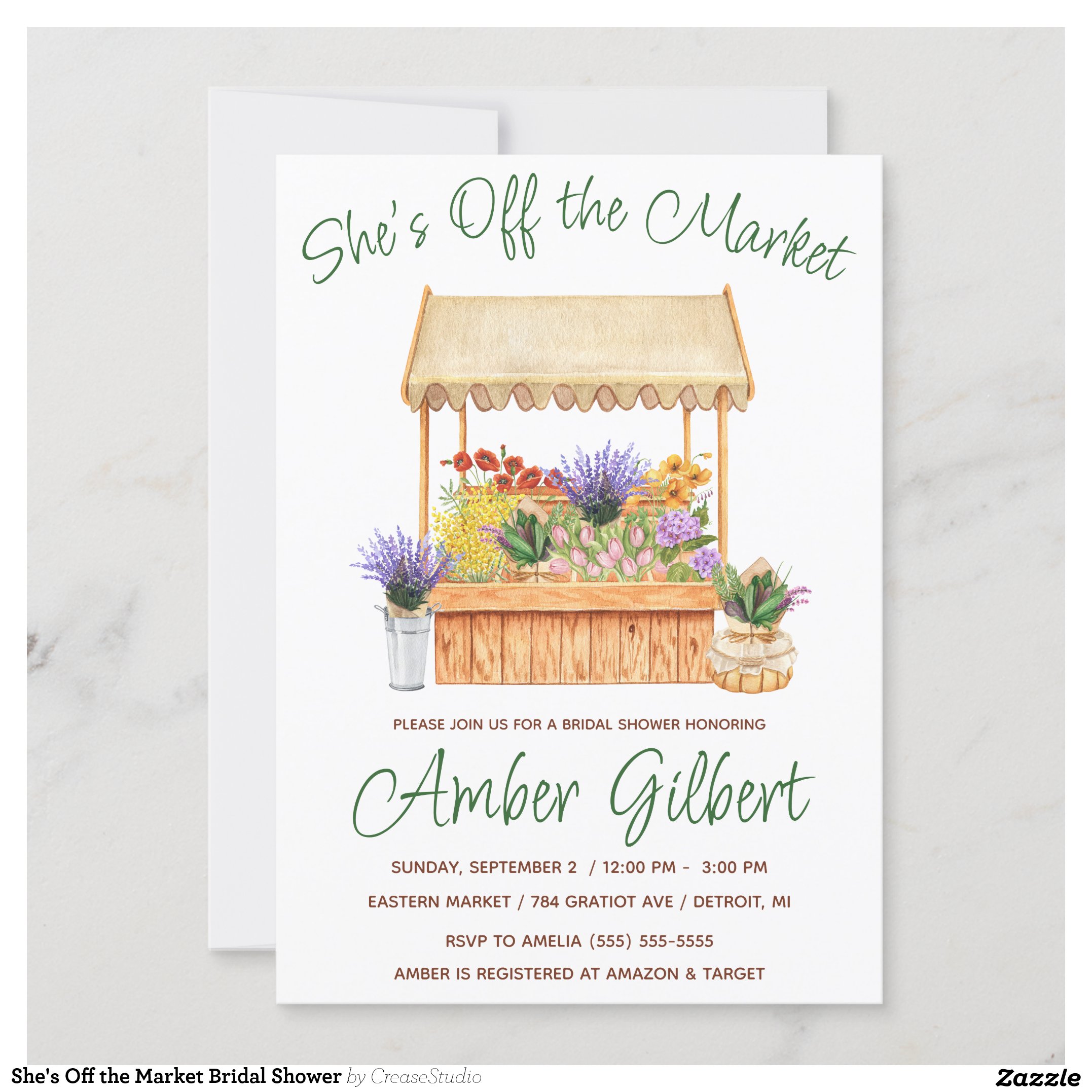 She's Off the Market Bridal Shower Invitation
