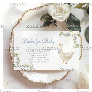 Silly Goose wildflower Books for baby ticket Enclosure Card