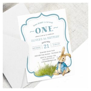 Some Bunny is Turning One Birthday Invitation