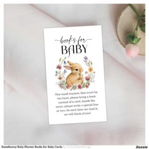 Somebunny Baby Shower Books for Baby Cards