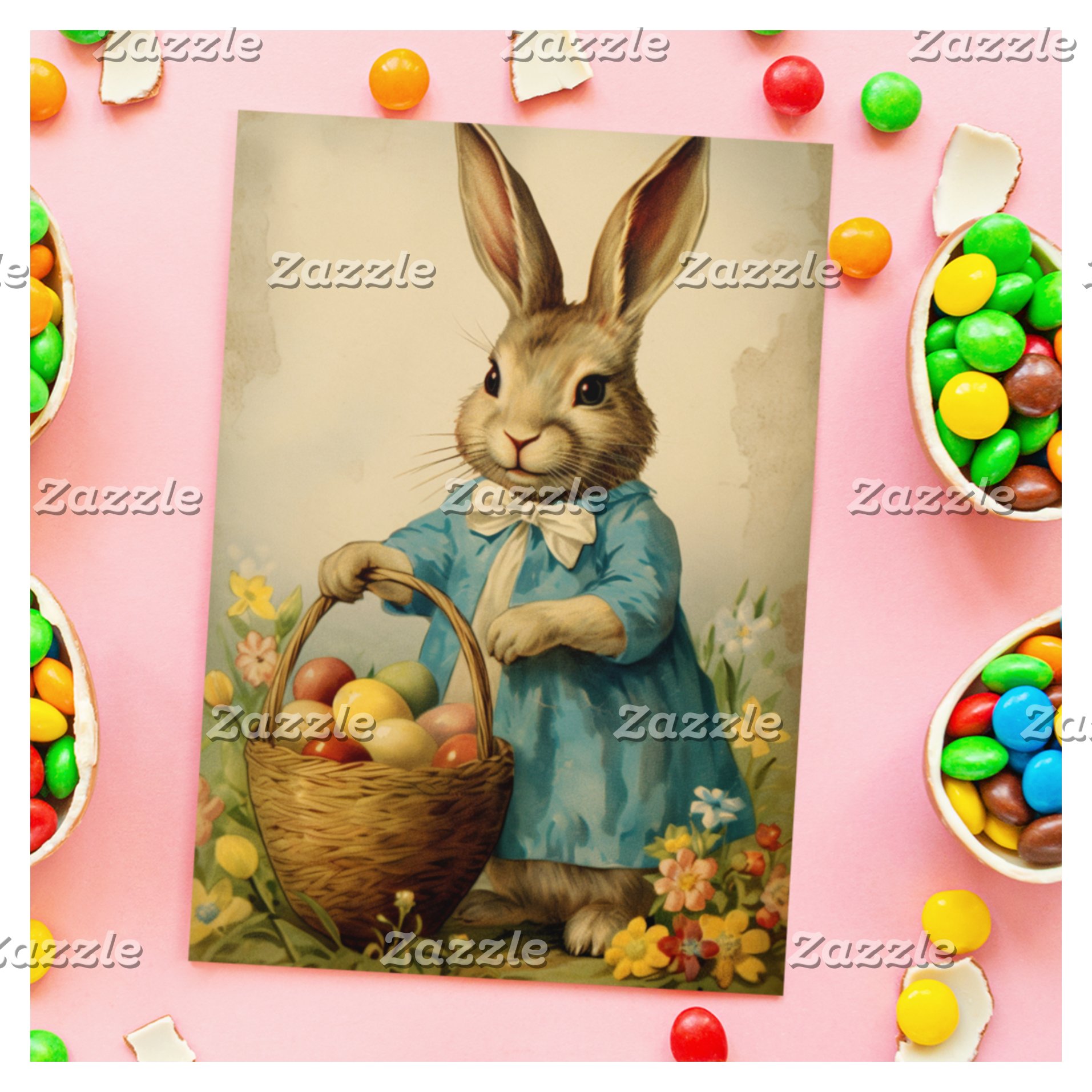 Vintage Easter Bunny Postcard